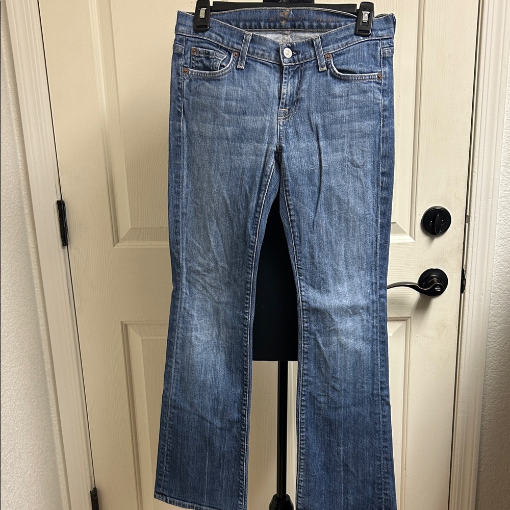 7 for all mankind Size 26 Blue Jeans, 98% Cotton, 2% Spandex, Length 38